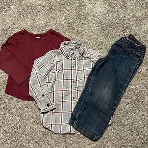 3T boys Clothing Set cute for fall